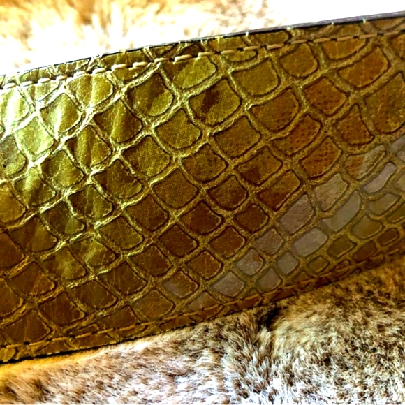 Streets Ahead Blues at Sunset Belt /Snake-embossed W/Large Silver buckle Size S - Picture 4 of 8